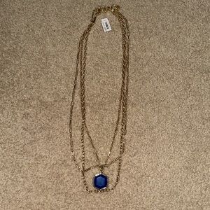 Kendra Scott Davis Gold Chain Triple Strand Necklace